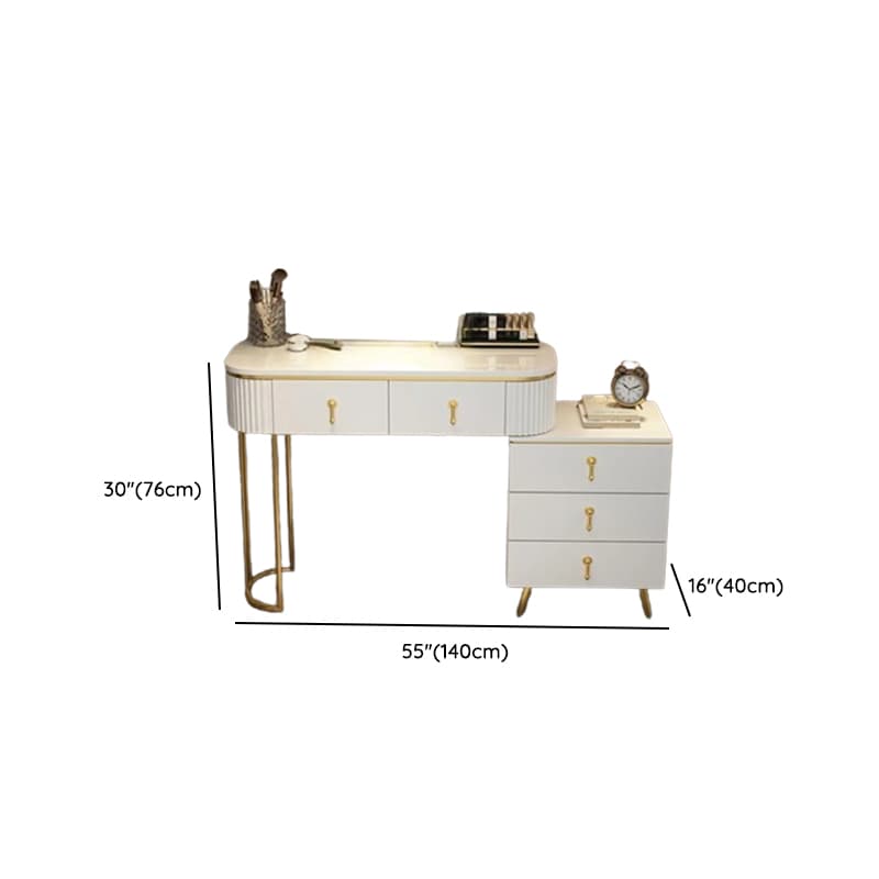 Push-Pull Vanity Set with Storage in a Modern Style, Led, Adjustable Touch Mirror, Blush Chair and Adjustable Brightness Included/Not Included - image 13