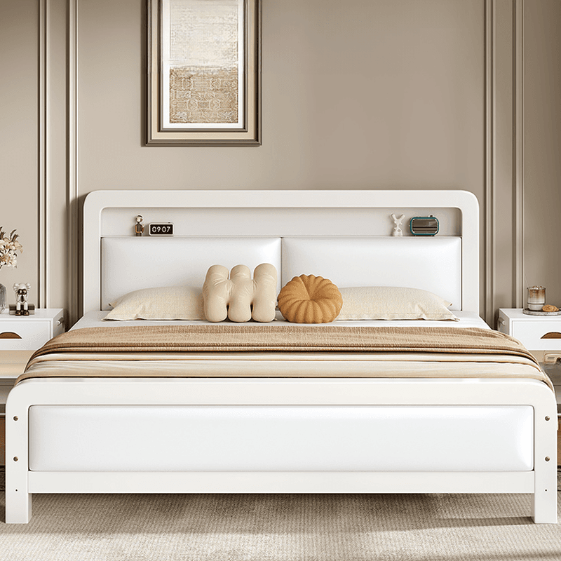 Minimalist Solid Color Iron Storage Included Bed with Leg for Living Room - image 8