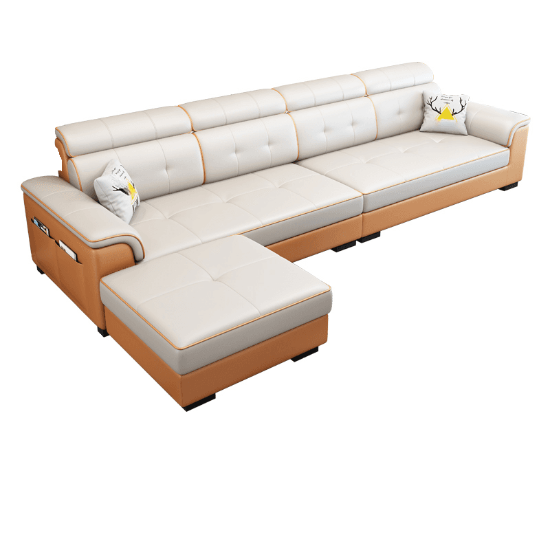 L-Shape Parlor Corner Sectional with Left Hand Facing Orientation, Decorative-stitched Tufting and Concealed Support - image 12