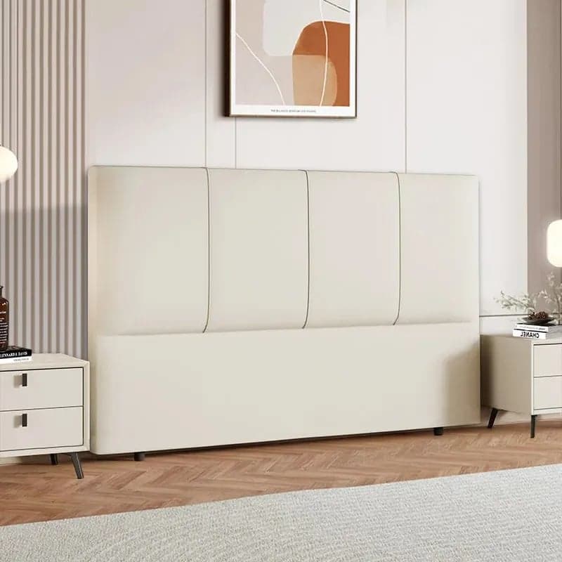 Modish Panel Headboard in Pine Wood with No Distressing, Rectangle Shape for King/Queen/Full Bed, Featuring Sponge Upholstery and Standard Height - image 7
