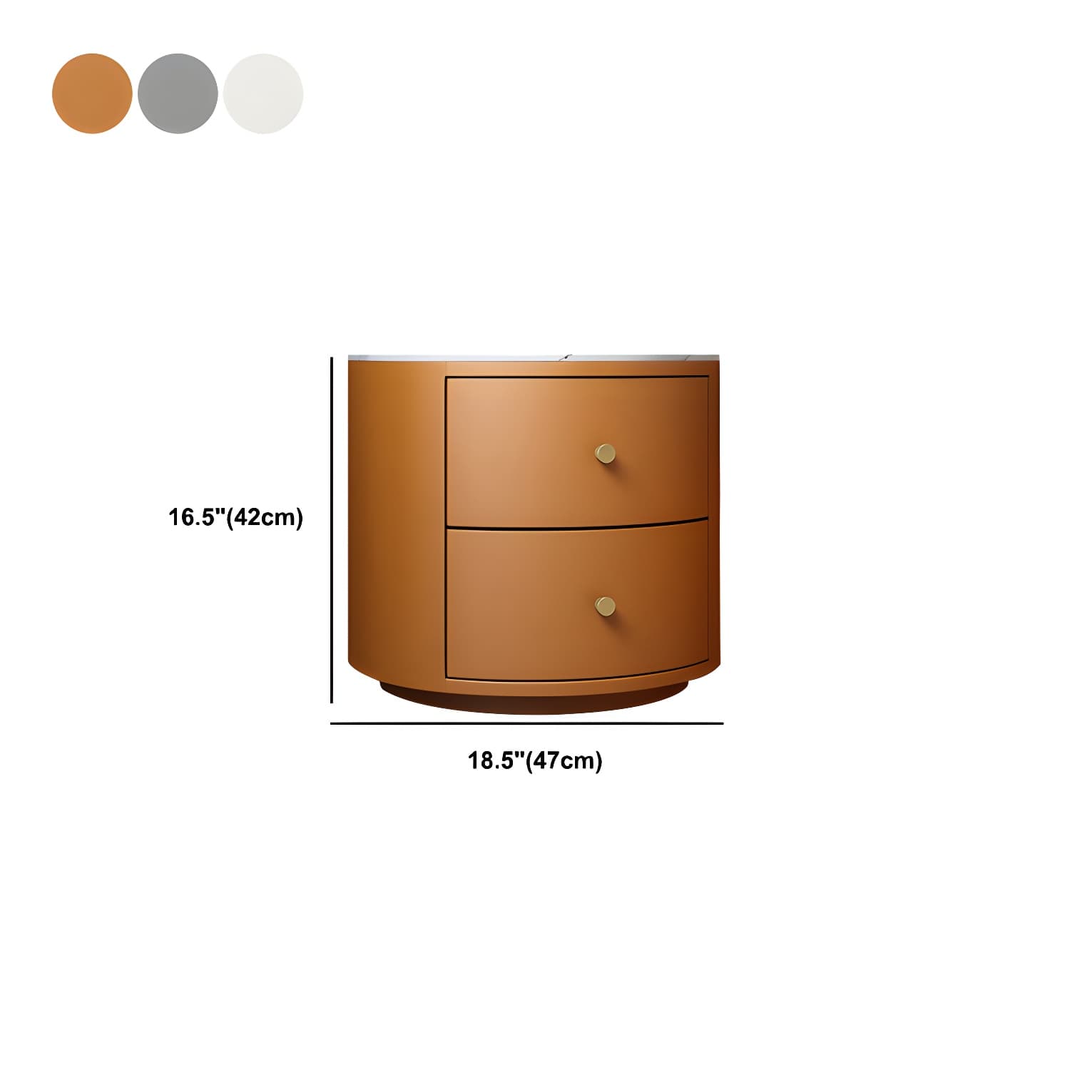 Modern Faux Leather Nightstand Table Solid Wood Drawer Storage Bed Nightstand - image 11