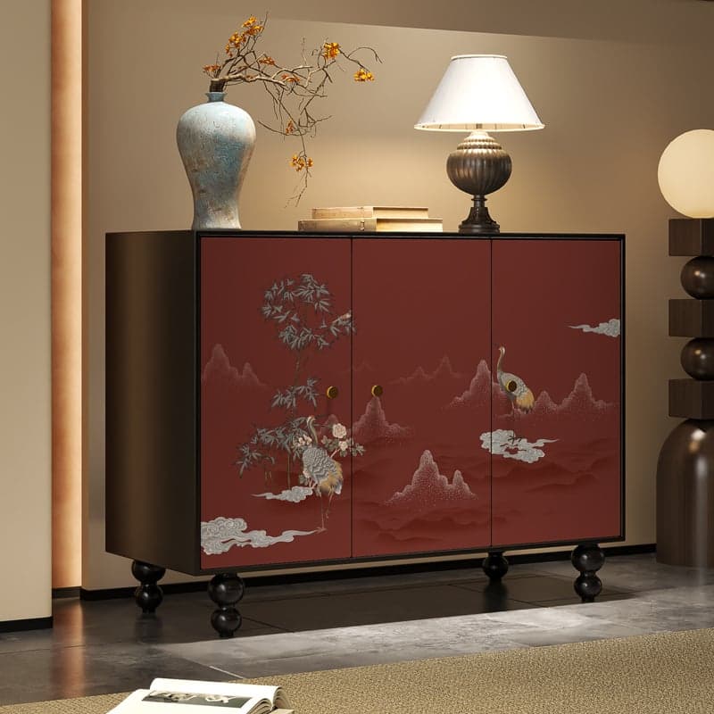 Trendy Rectangle Standalone Accent Cabinet in Ink with Manufactured Wood and Cabinet Knobs - image 8