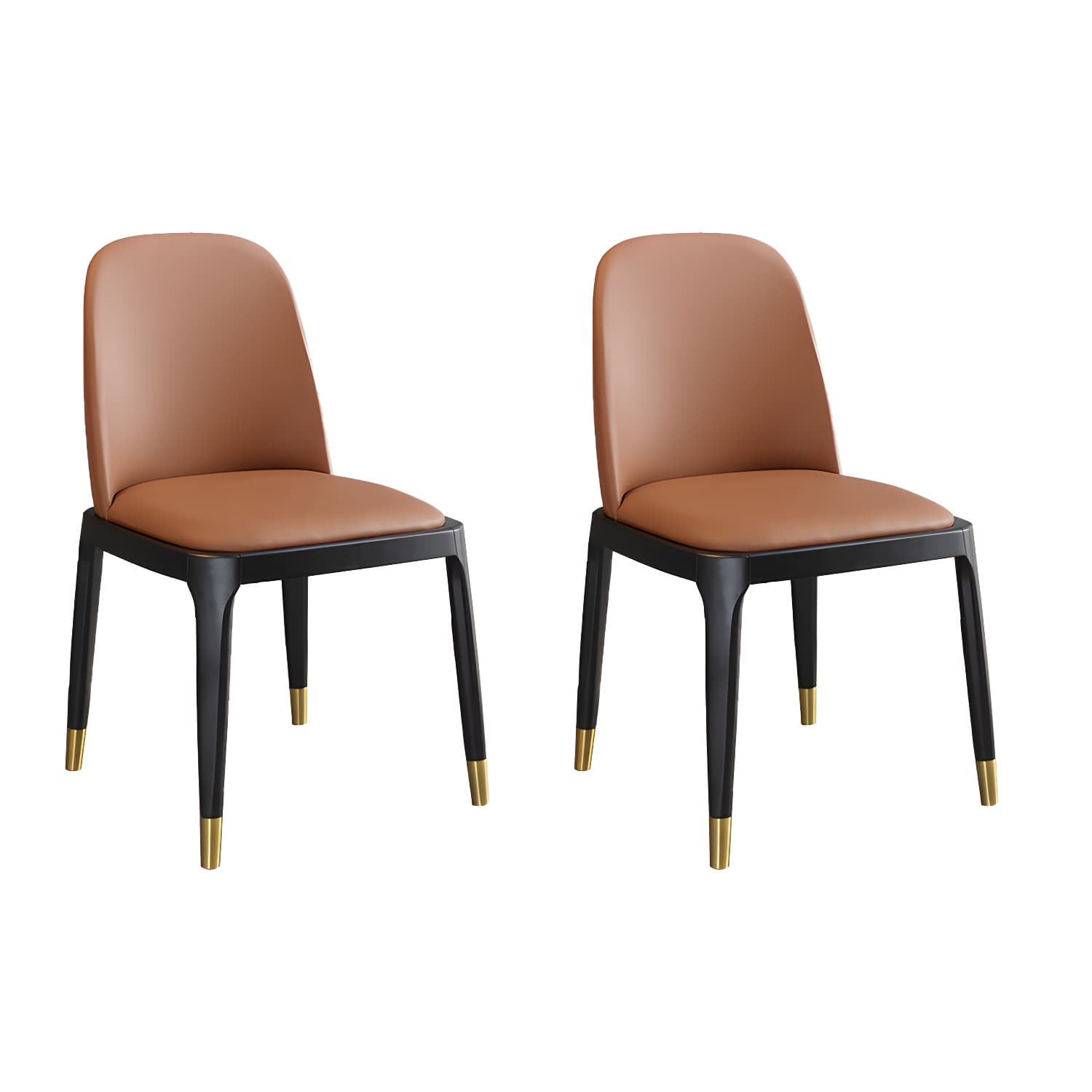 Modern Style Parsons Chairs Faux Leather Dining Chair for Dining Room - image 5