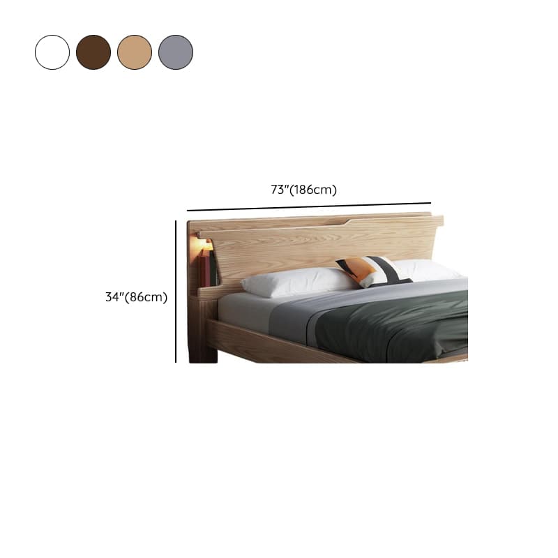 Modish Rubberwood Wingback/Panel Headboard in Rectangle/Camelback Shape for King/Queen/Full Bed, Free-standing Standard with No Distressing and Standard Height - image 16