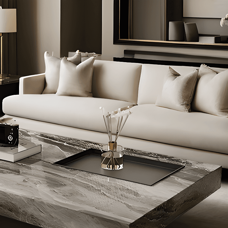 Contemporary Parallelogram Accent Table with Sledge Base for Home - image 8
