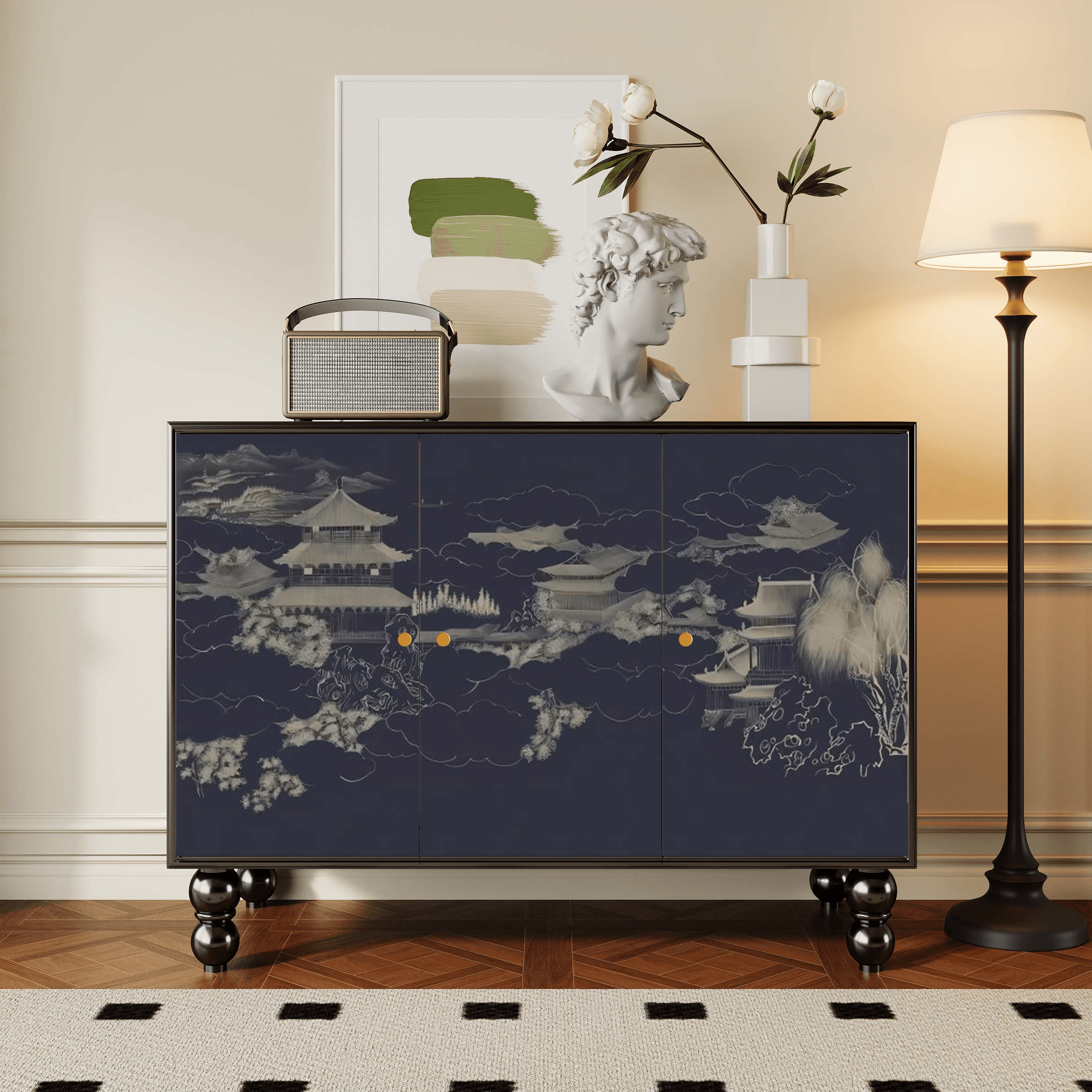 Parlor Detached Sideboard with Six Internal Shelves and Benchtop - image 23