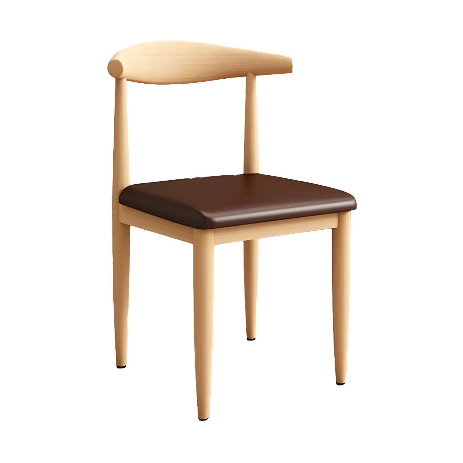 Modern Kitchen Dining Chairs Open Back Dining Chair with Metal Base - image 21