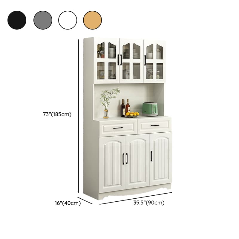 Narrow 15.7'' Wood Cabinets Open Storage with Adjustable Shelves Modern Sideboard/Credenza - image 15
