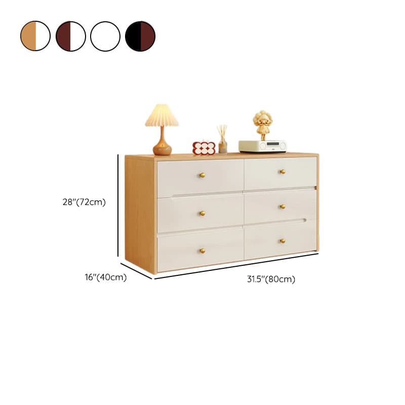 Simplistic Raw Wood Double Dresser/Bachelor Chest with 6/8/5 Drawers in Horizontal/Vertical Orientation - image 16