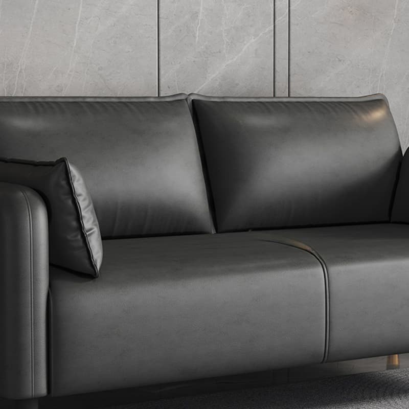 Art Deco Solid Color Water Resistant Loveseat with Wide Pillow Back and Square Arm - image 11