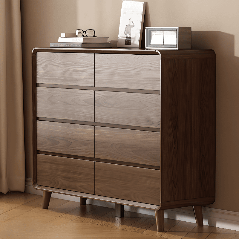 Cocoa Casual Rubberwood Console Dresser/Semainier for Sleeping Quarters with 6/9/5 Drawers in Horizontal/Vertical Orientation - image 3