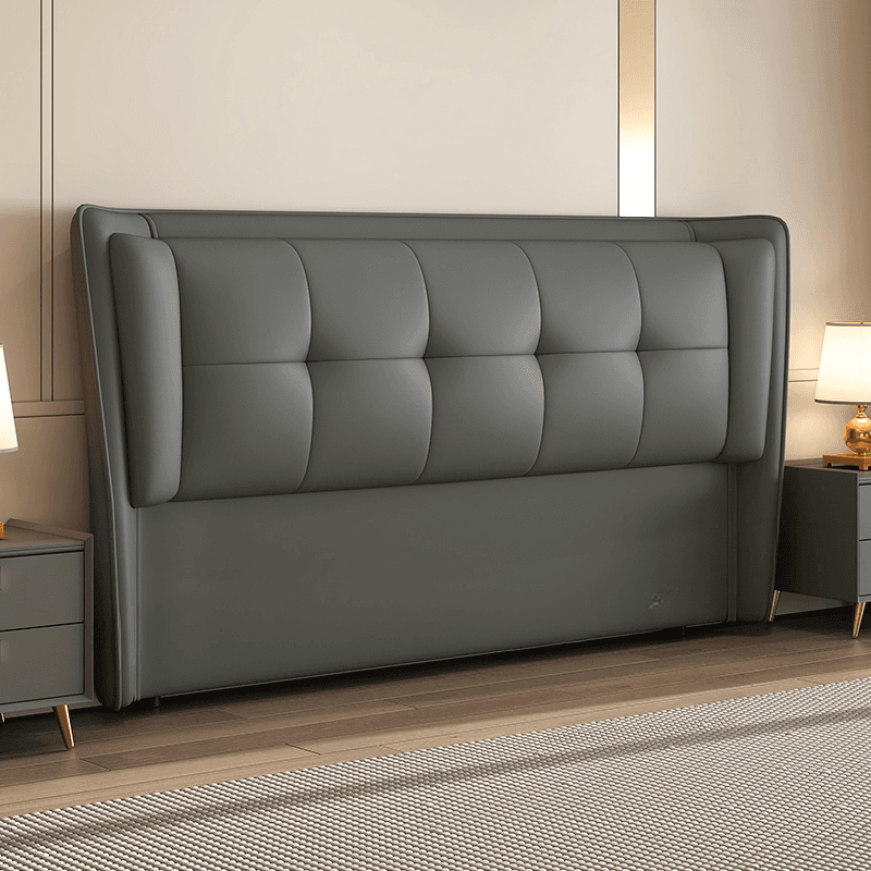 Art Deco Free-standing Standard Full(54"W x 75"L) Panel No Distressing With Legs in Wood/ Upholstery and Decorative-stitched - image 3