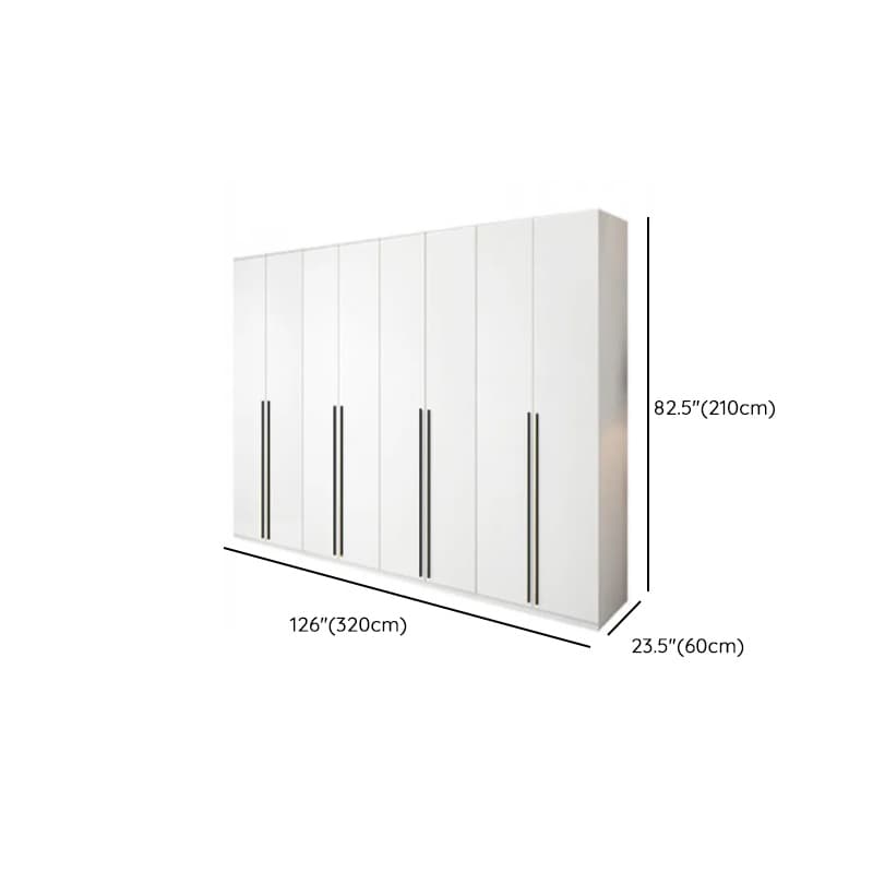 White Lumber Detached Wardrobe Closet with Soft Close Drawer, Door, Interior Shelves, and Clothing Rod - image 20