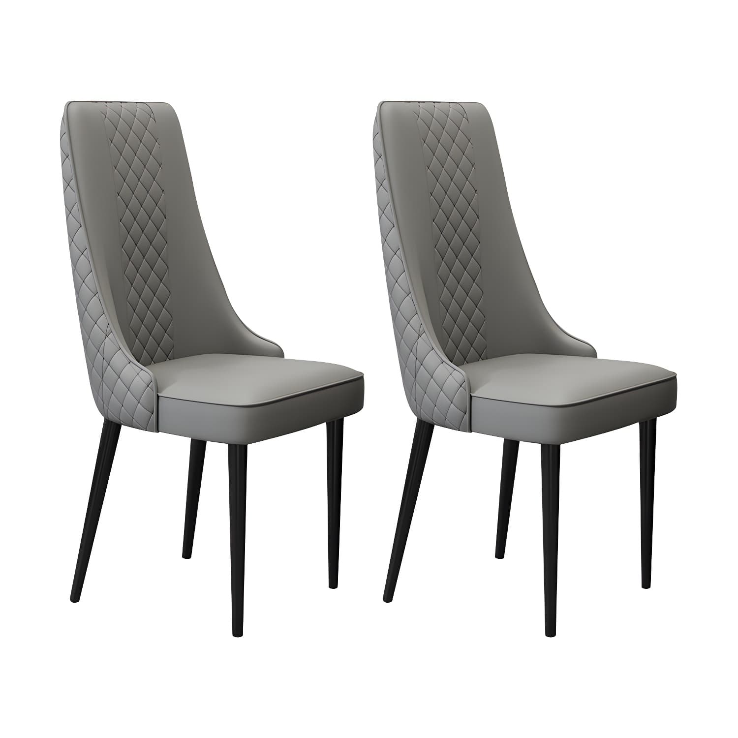 Glam Style Side Chair Leather Parsons Indoor Dining Chair for Living Room - image 5