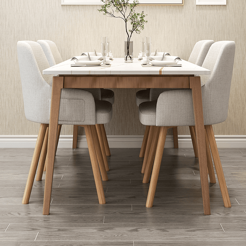 Rotatable/Non-Rotatable Steady Outlined Upholstered Arm Chair for Dinette with Solid Back and Foot Pads in a Modish Style - image 12