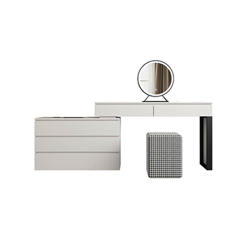 3-piece Vanity Table Set with LED Lighted Mirror Vanity Make Up Table/Stool Set - image 4