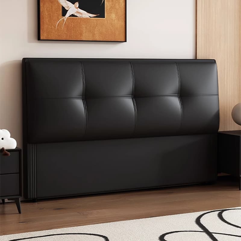 Trendy Panel Headboard with No Distressing, Piled Tufted Rectangle Design for King/Queen/Full Bed, Featuring Sponge Upholstery and Standard Height