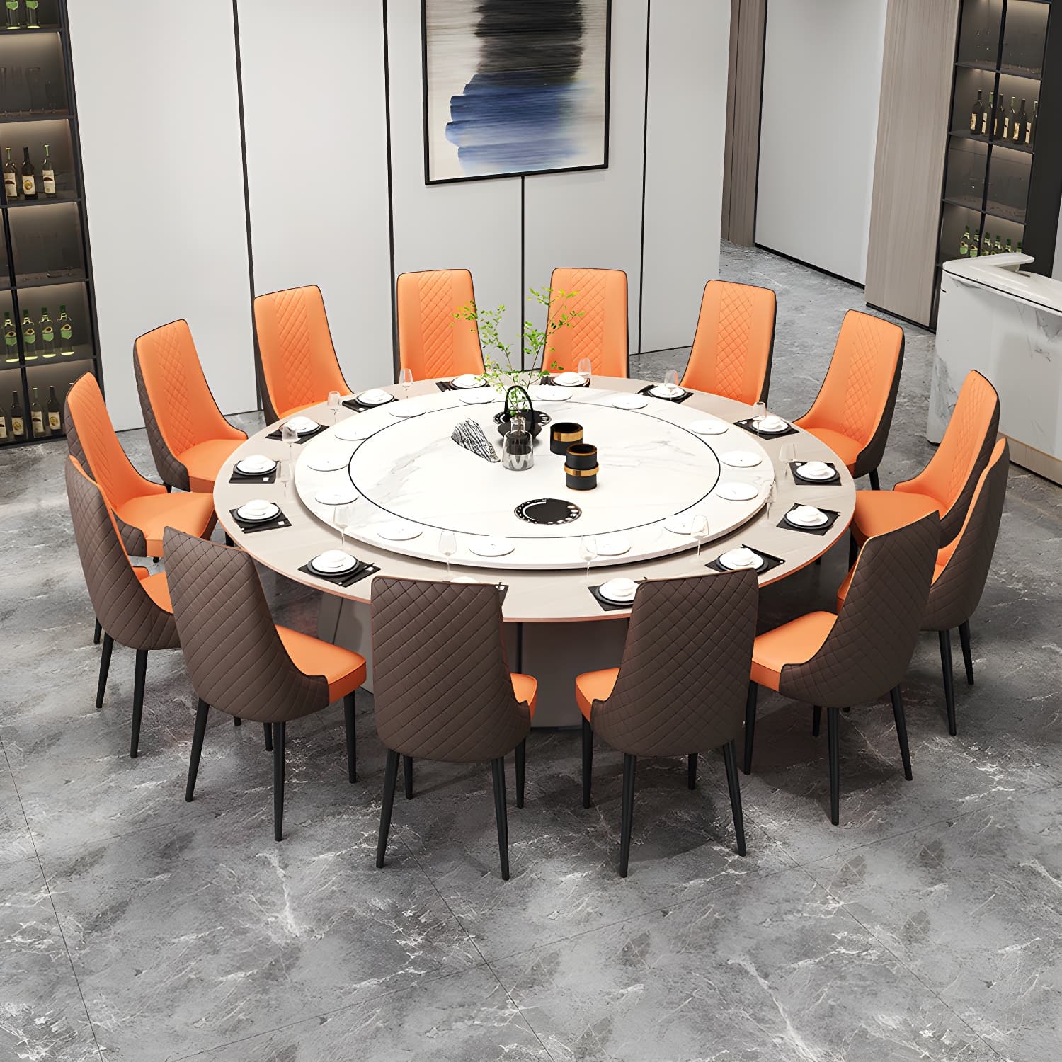 Glam Style Side Chair Leather Parsons Indoor Dining Chair for Living Room - image 13