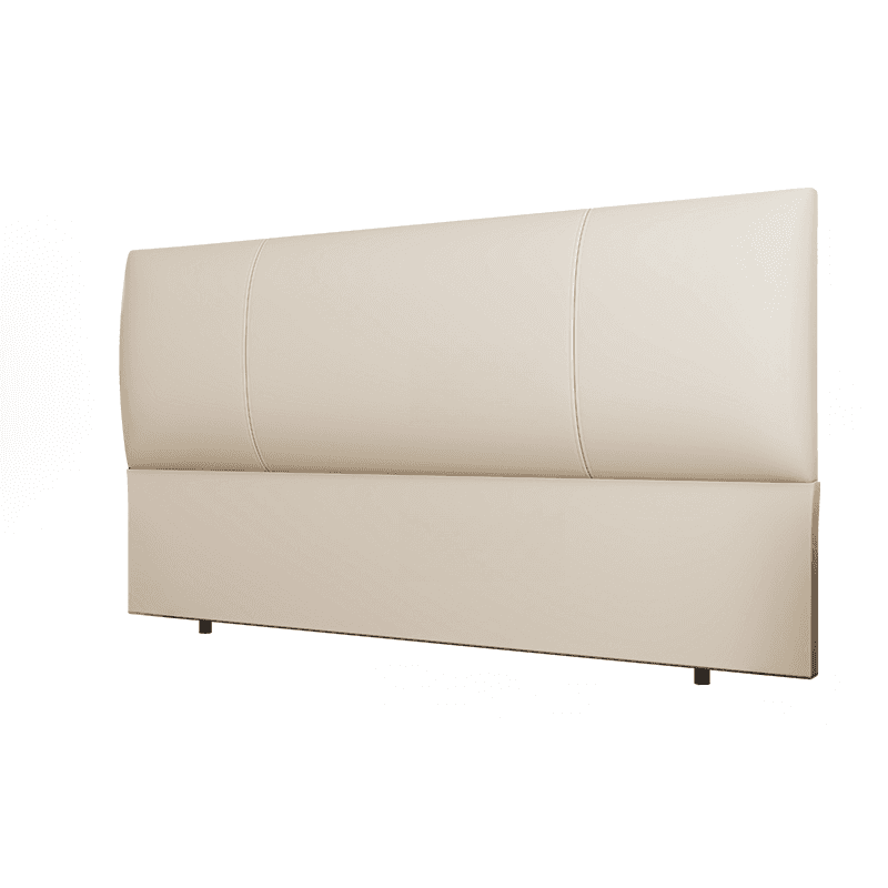 Simplistic Style Panel Headboard in Natural Wood with No Distressing, Rectangular Shape for Queen/Full/Twin XL Bed, Featuring Sponge Upholstery and Standard Height