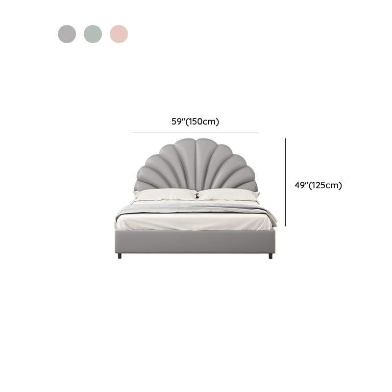 Modish No Distressing Timber Panel Headboard with Arched Shape for King/Twin XL/Full Bed, Featuring Sponge Upholstery and Standard Height - image 11