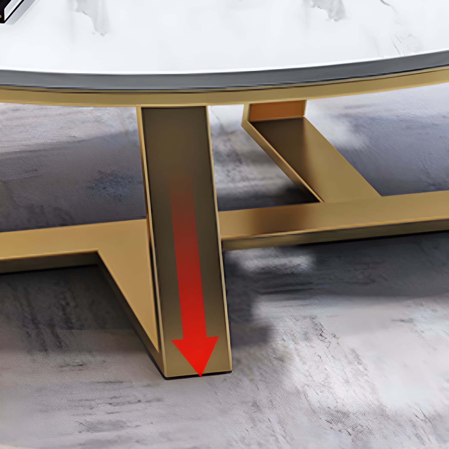 Slate Oval Coffee Table Minimalist Coffee Table for Living Room - image 10