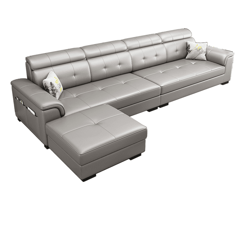 L-Shape Parlor Corner Sectional with Left Hand Facing Orientation, Decorative-stitched Tufting and Concealed Support - image 15