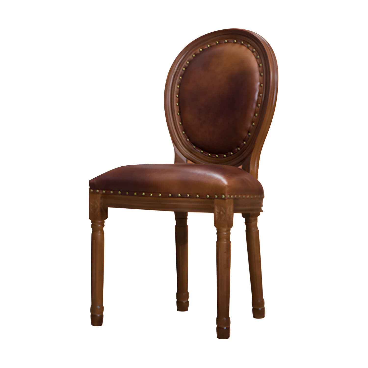 Farmhouse Dining Chair with Wood Legs King Louis Back Side Chair for Home Use - image 12