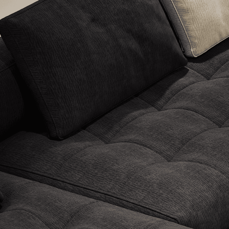 L-Shape Corner Sectional in Dark with Button-tufted Upholstery - image 4