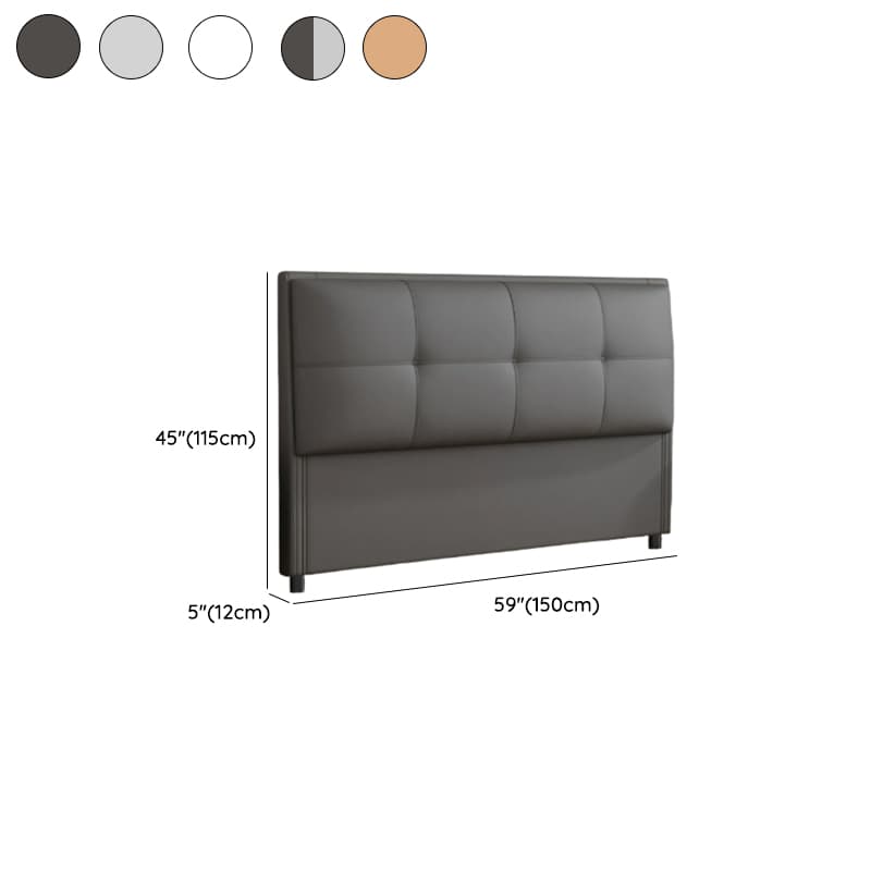 Modern Simple Style Panel Headboard with No Distressing, Piled Tufted Rectangle Design for California King/King/Queen Bed, Featuring Sponge Upholstery and Standard Height - image 12