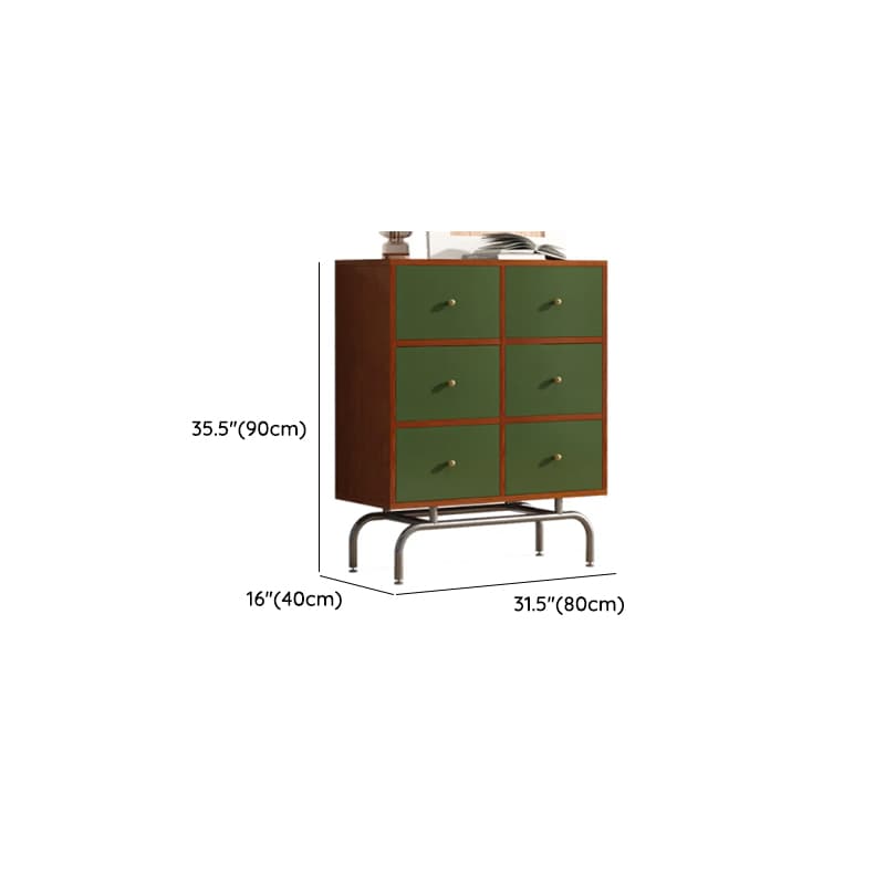 Cocoa Simple Manufactured Wood Console Dresser with 6 or 9 Drawers in Horizontal or Vertical Orientation - image 13