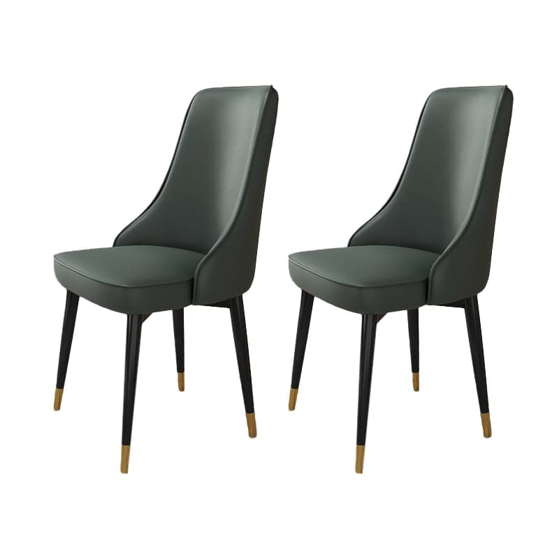 Fabric Dining Chair Modern Parsons Armless Chair for Dining Room - image 3