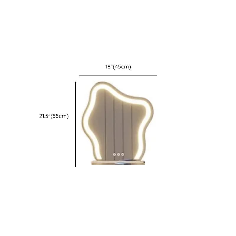 Multi-Purpose Tan Vanity Set with 10 Drawers, Lighting, Scalable, Adjustable Touch, and Adjustable Brightness - image 10