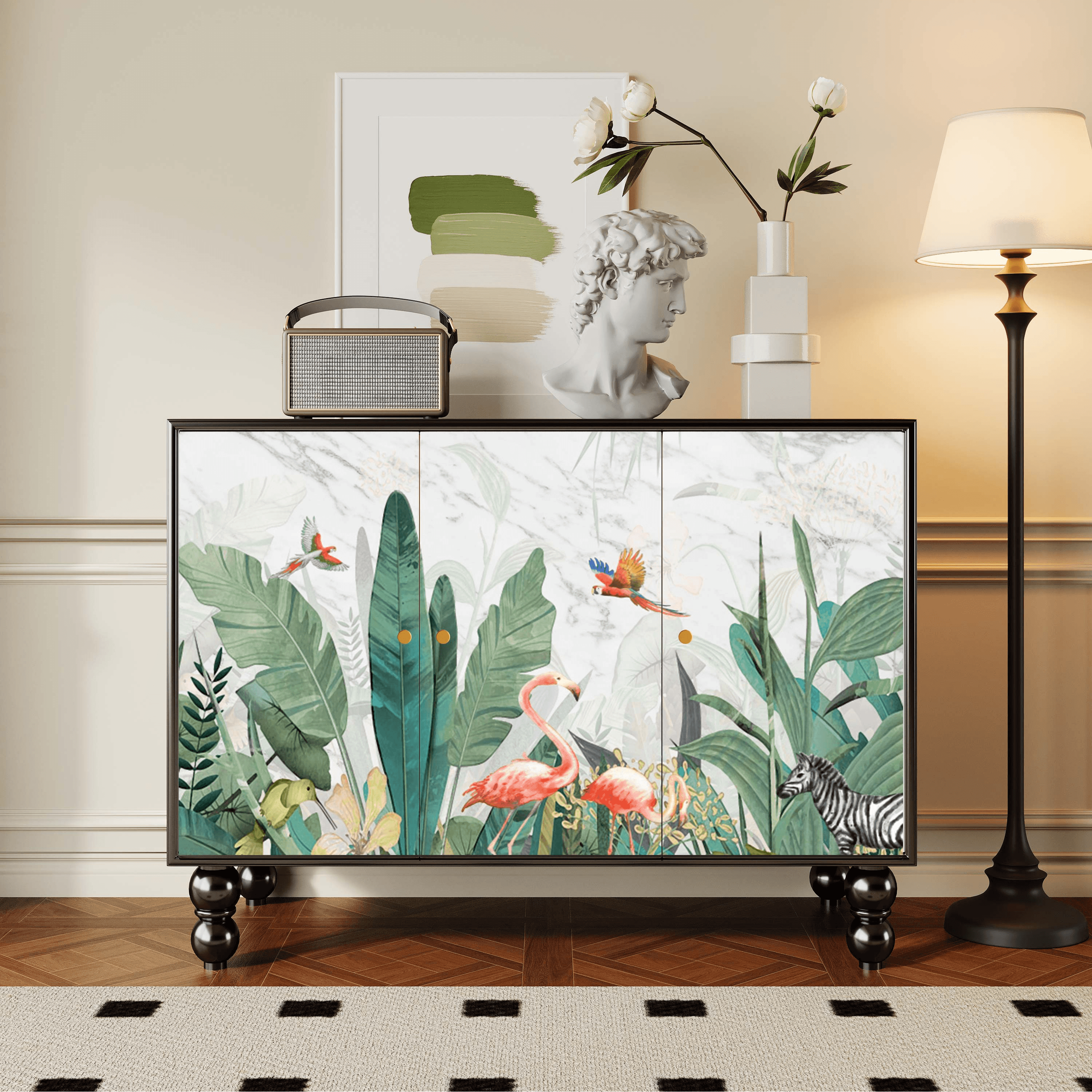 Parlor Detached Sideboard with Six Internal Shelves and Benchtop - image 20