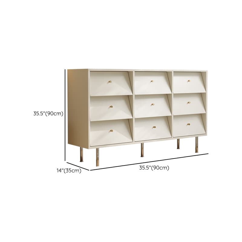 Chalk Casual Raw Wood Semainier for Sleeping Quarters with 9 Drawers/6 Drawers Horizontal/Vertical - image 15
