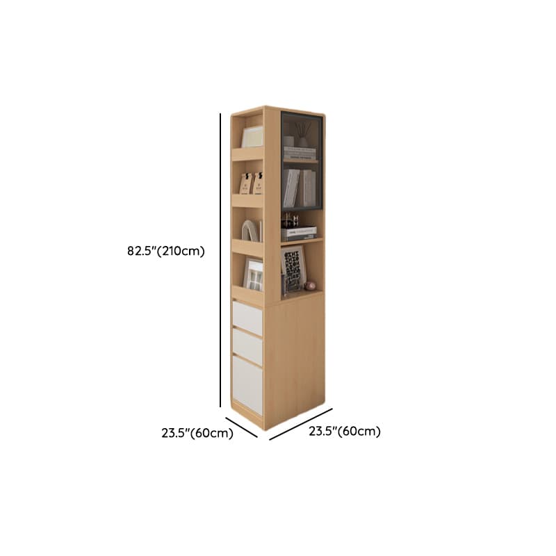 Modern Simple Style Rectangular Decorative Cabinet with 4 Exterior Shelves, Lumber Countertop in Wood Color, Soft Close Drawer, and Stain Resistant - image 14