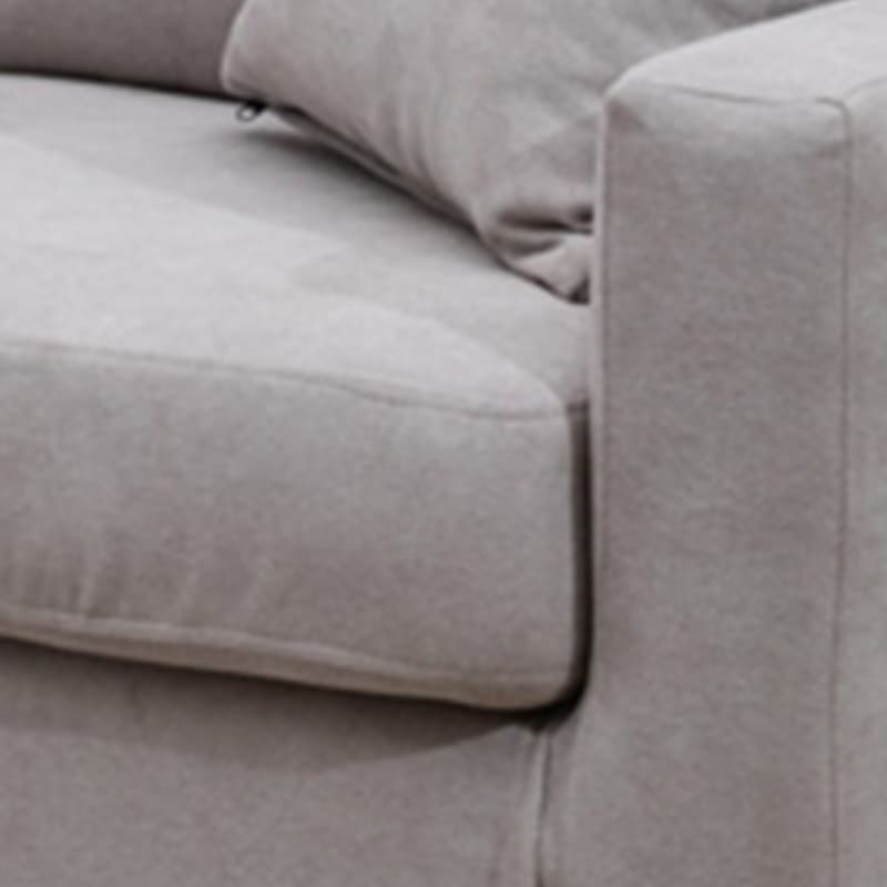 Contemporary Beige/Khaki/Gray Solid Color Standard Sofa with Storage, Wide Pillow Back and Square Arm - image 37