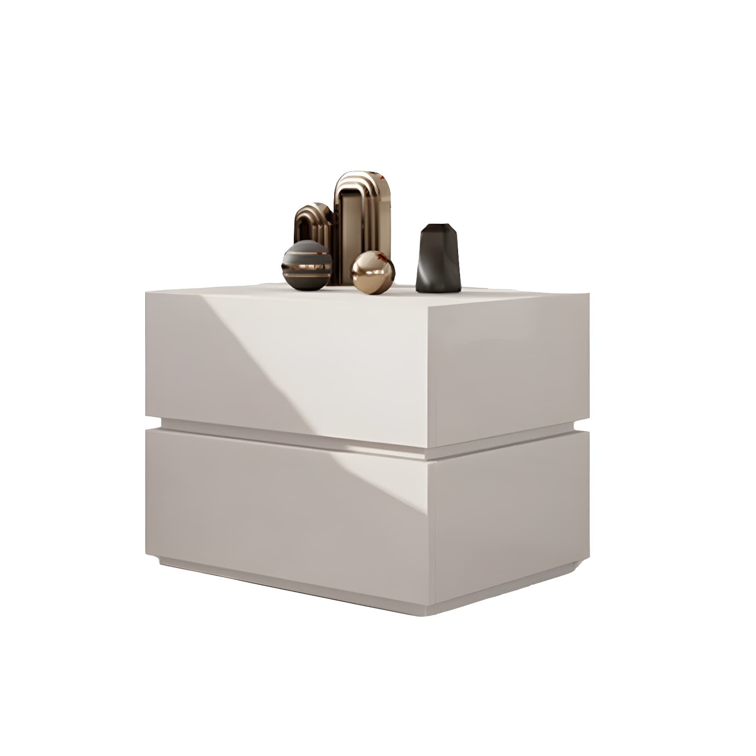 Contemporary Drawer Storage Wooden Accent Table Nightstand 15.7" Wide - image 5