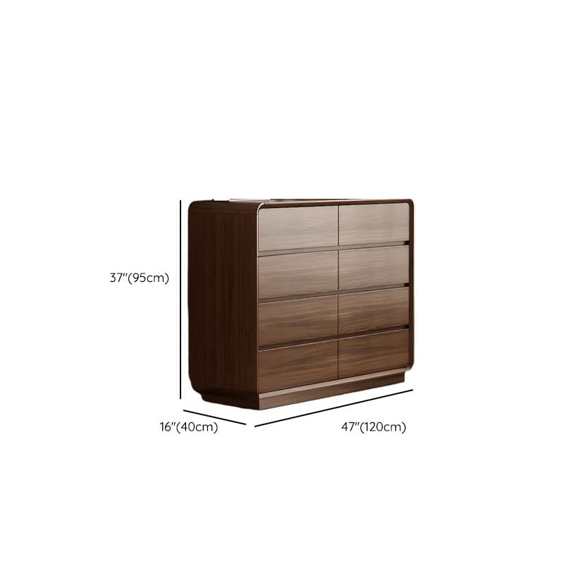 Cocoa Casual Rubberwood Console Dresser/Semainier for Sleeping Quarters with 6/9/5 Drawers in Horizontal/Vertical Orientation - image 9
