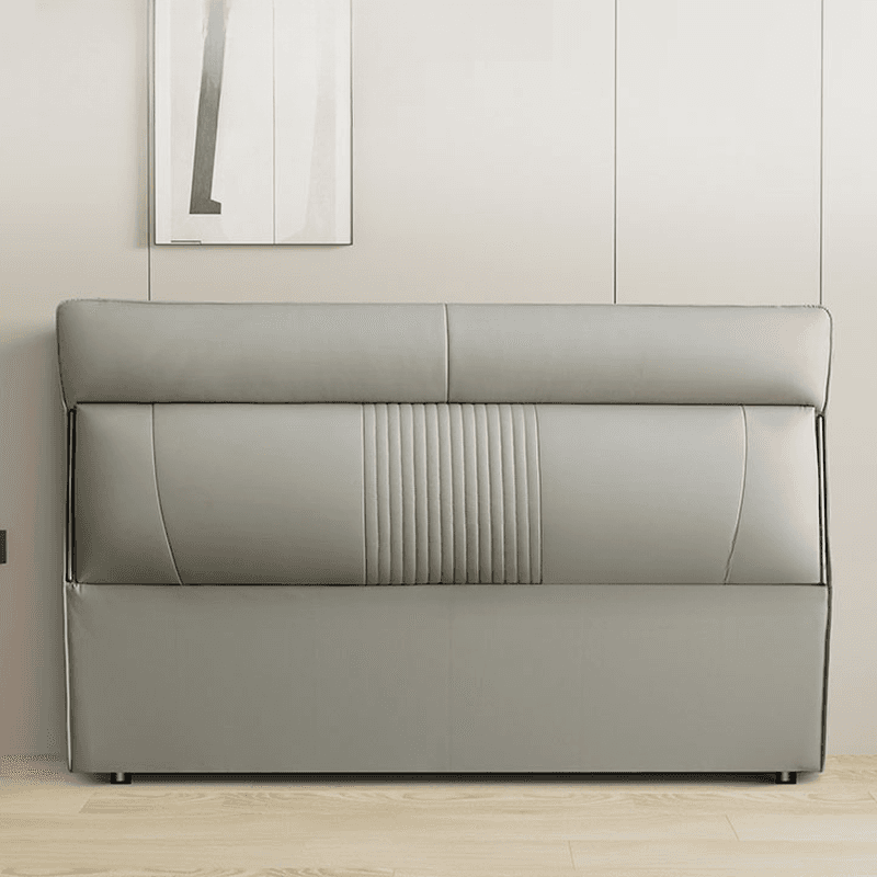 Art Deco Style Panel Headboard in Pine Wood with No Distressing, Rectangle Shape for King/Queen/Full Bed, Featuring Sponge Upholstery and Standard Height - image 9