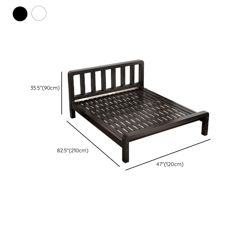 Minimalist Solid Color Tatami Bed/Platform Bed with Alloy Frame and Leg - image 12