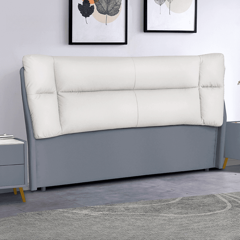 Modish No Distressing Button-tufted Panel Headboard in Rectangle Shape for Twin/Full/Queen Bed with Cotton Upholstery Fill and Standard Height