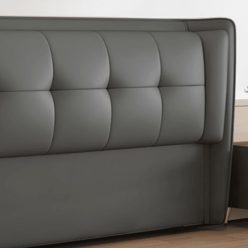 Modish No Distressing Button-tufted Wingback Headboard in Rectangle Shape for King/Twin XL/Queen Bed with Sponge Upholstery Fill and Standard Height - image 11