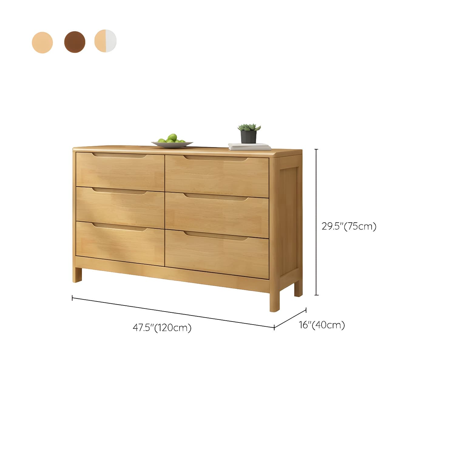 Mid-Century Modern Chest Rubberwood Squared Legs Grooves with Drawer Accent Chest - image 16