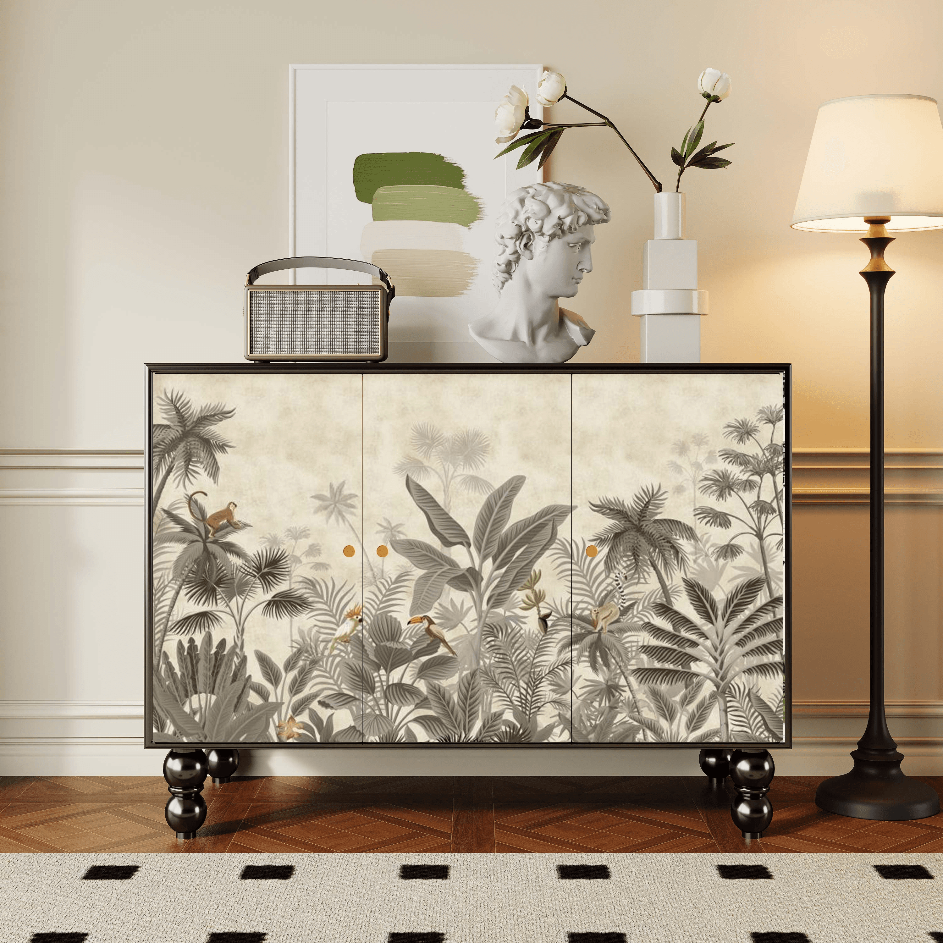 Parlor Detached Sideboard with Six Internal Shelves and Benchtop - image 27