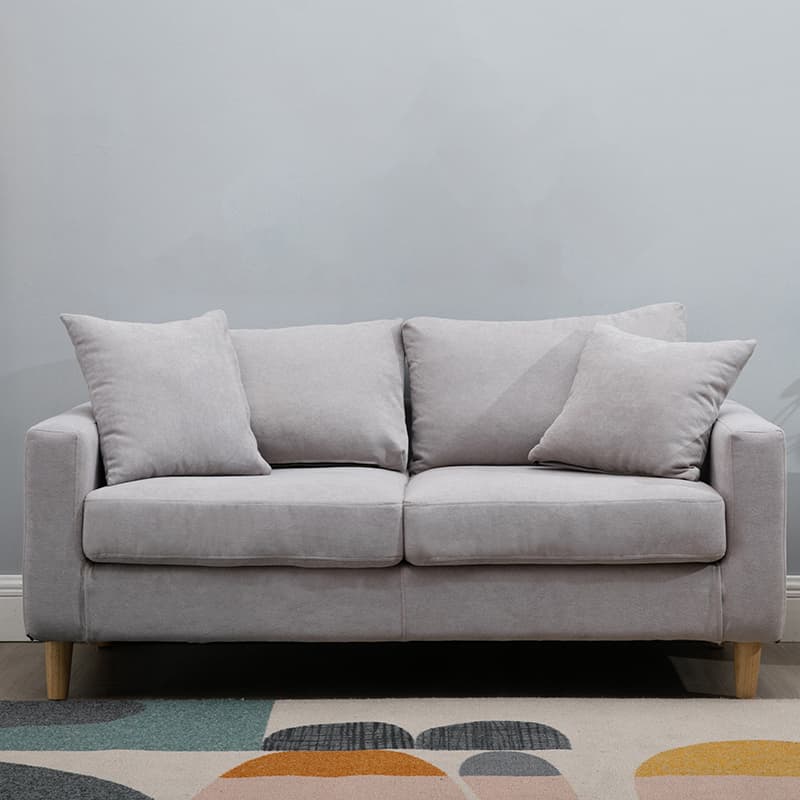 Contemporary Beige/Khaki/Gray Solid Color Standard Sofa with Storage, Wide Pillow Back and Square Arm - image 17