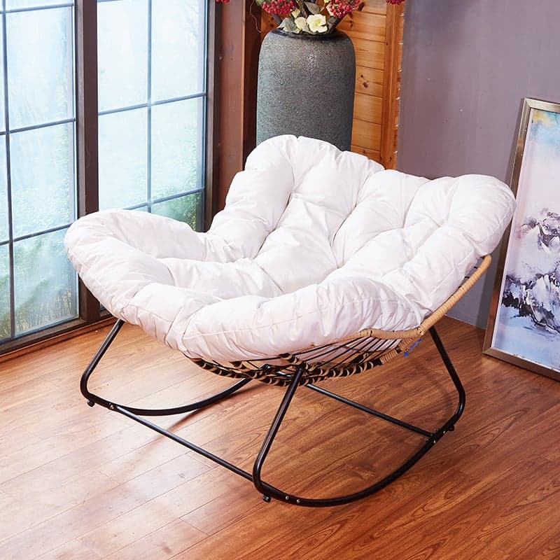 Modern Simple Style Alloy Rocking Chair Couch with Scratch-defiant Cushioned Upholstery - image 6