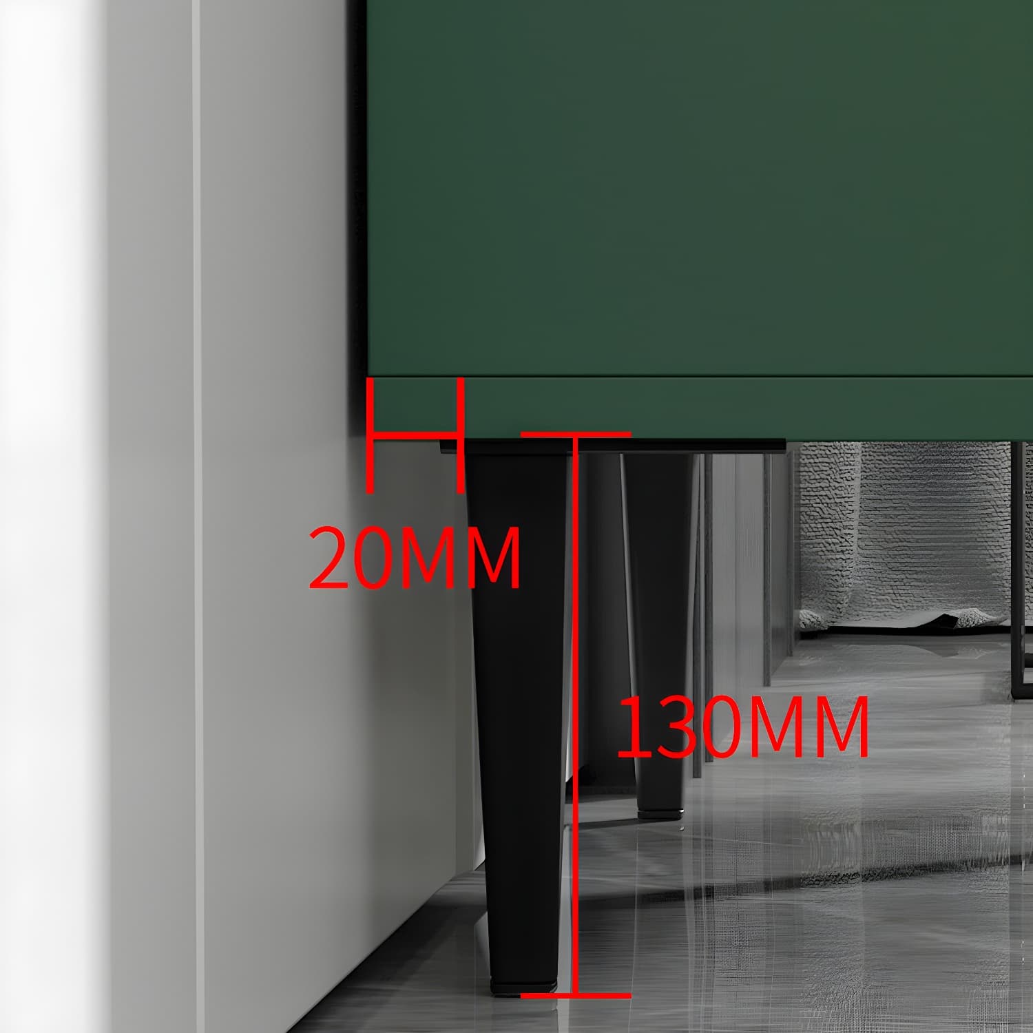 Contemporary Wooden Accent Cabinet with Glass Door and 2 Drawers - image 10