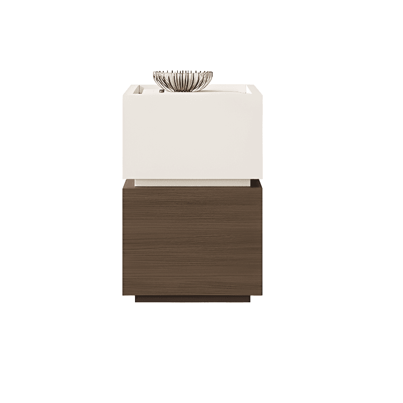 Organic Modern Nightstand With Drawer Organization featuring 2 Drawers and Particle Board Wood Countertop - image 8