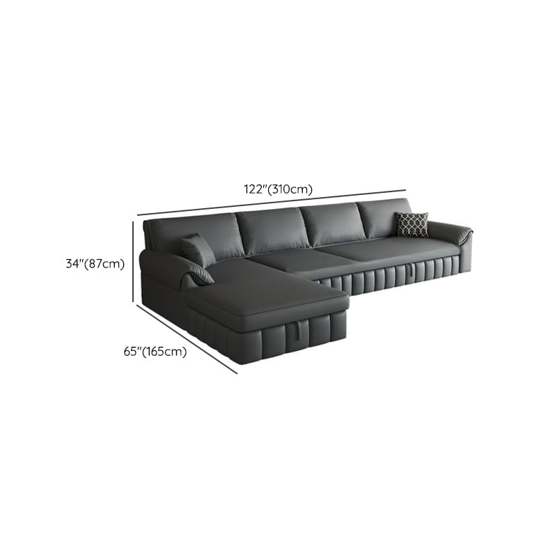 L-Shape/Straight Left Hand Facing/Horizontal Sofa Recliner/Convertible Sofa with Under-seat-storage - image 15
