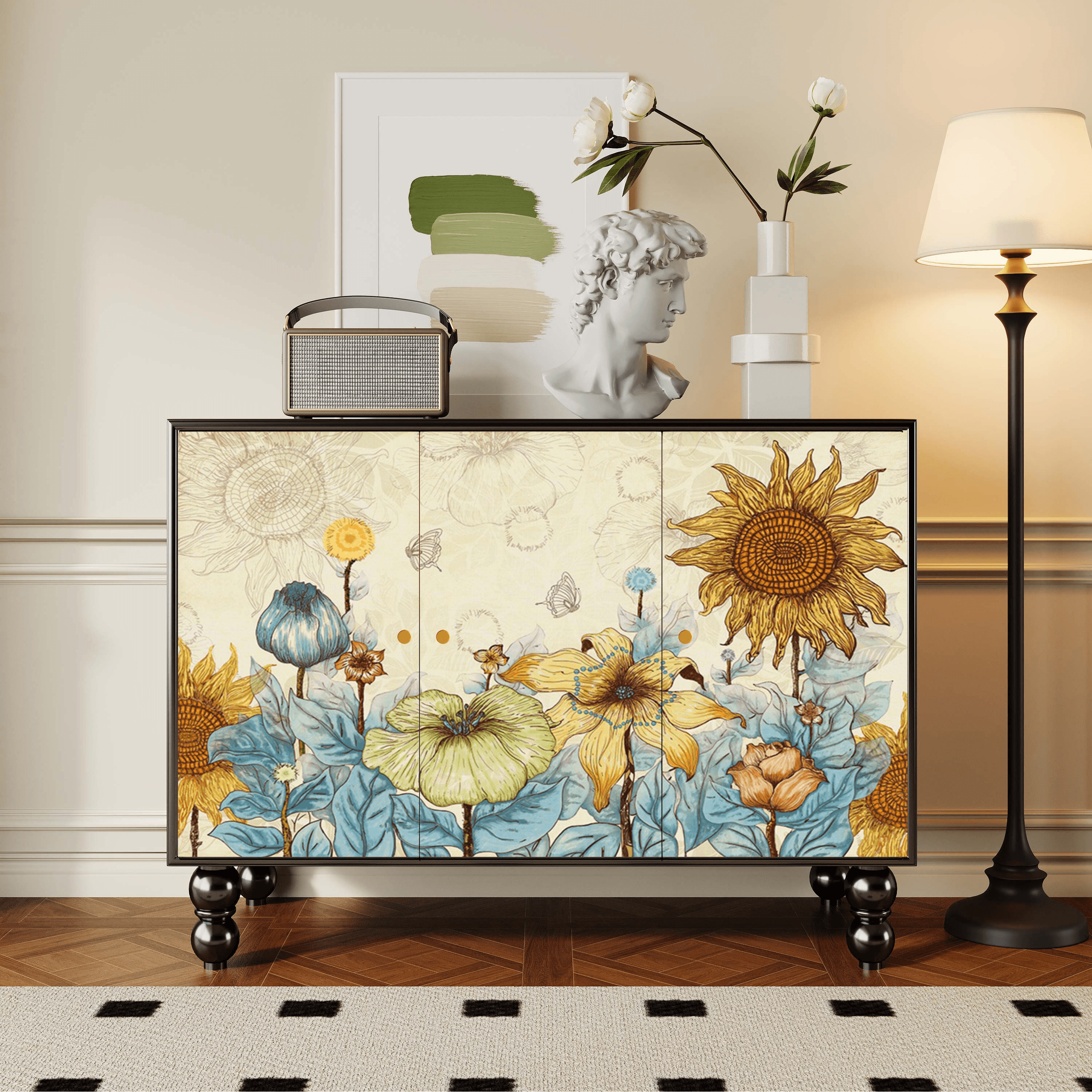 Parlor Detached Sideboard with Six Internal Shelves and Benchtop - image 39